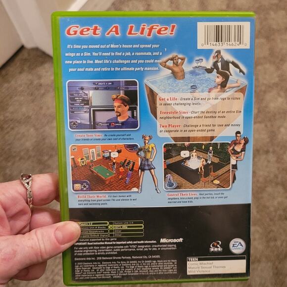 Microsoft Xbox The Sims 2003 CIB Tested - Picture 2 of 4